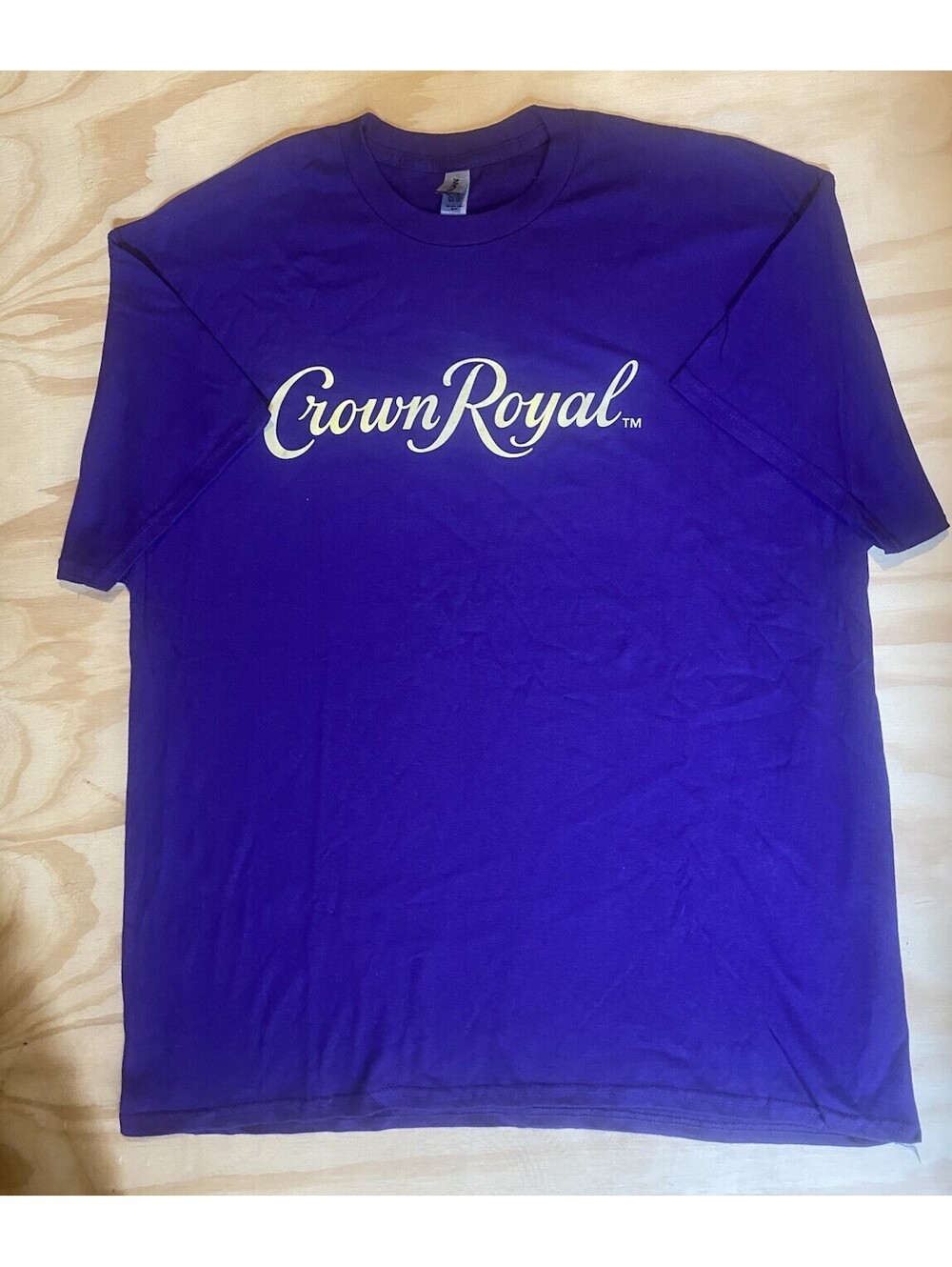 Crown Royal Purple Whiskey Logo Graphic T-Shirt Adult Large